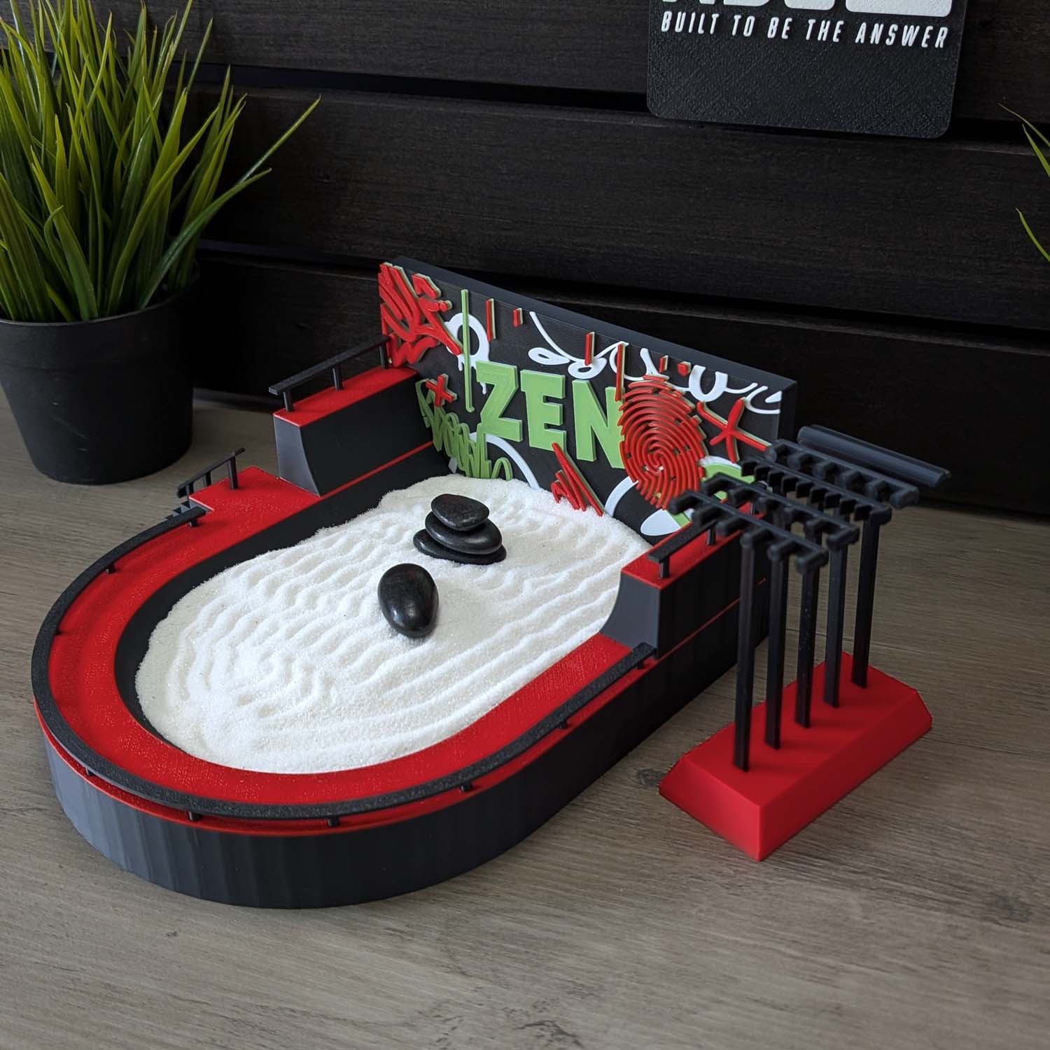 ADG42 Desktop Skatepark Zen Garden with Graffiti