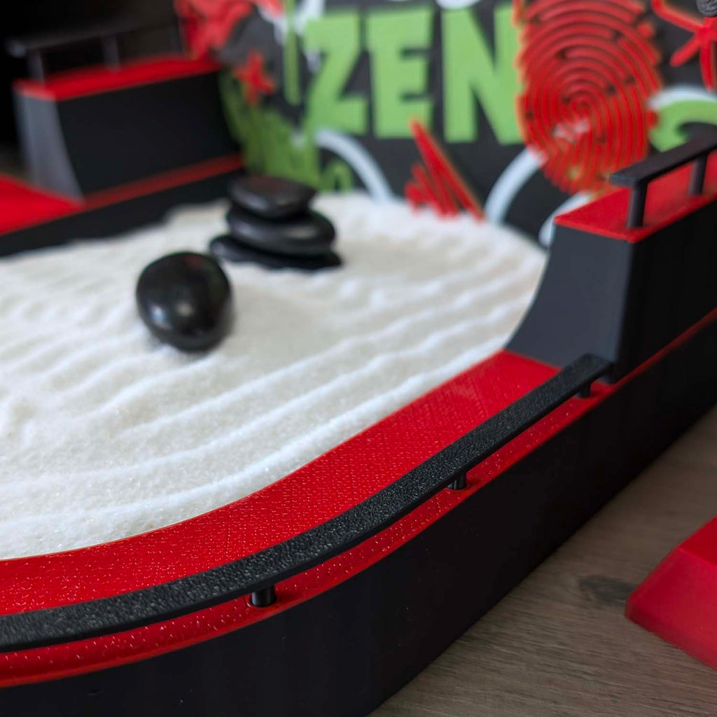 ADG42 Desktop Skatepark Zen Garden with Graffiti