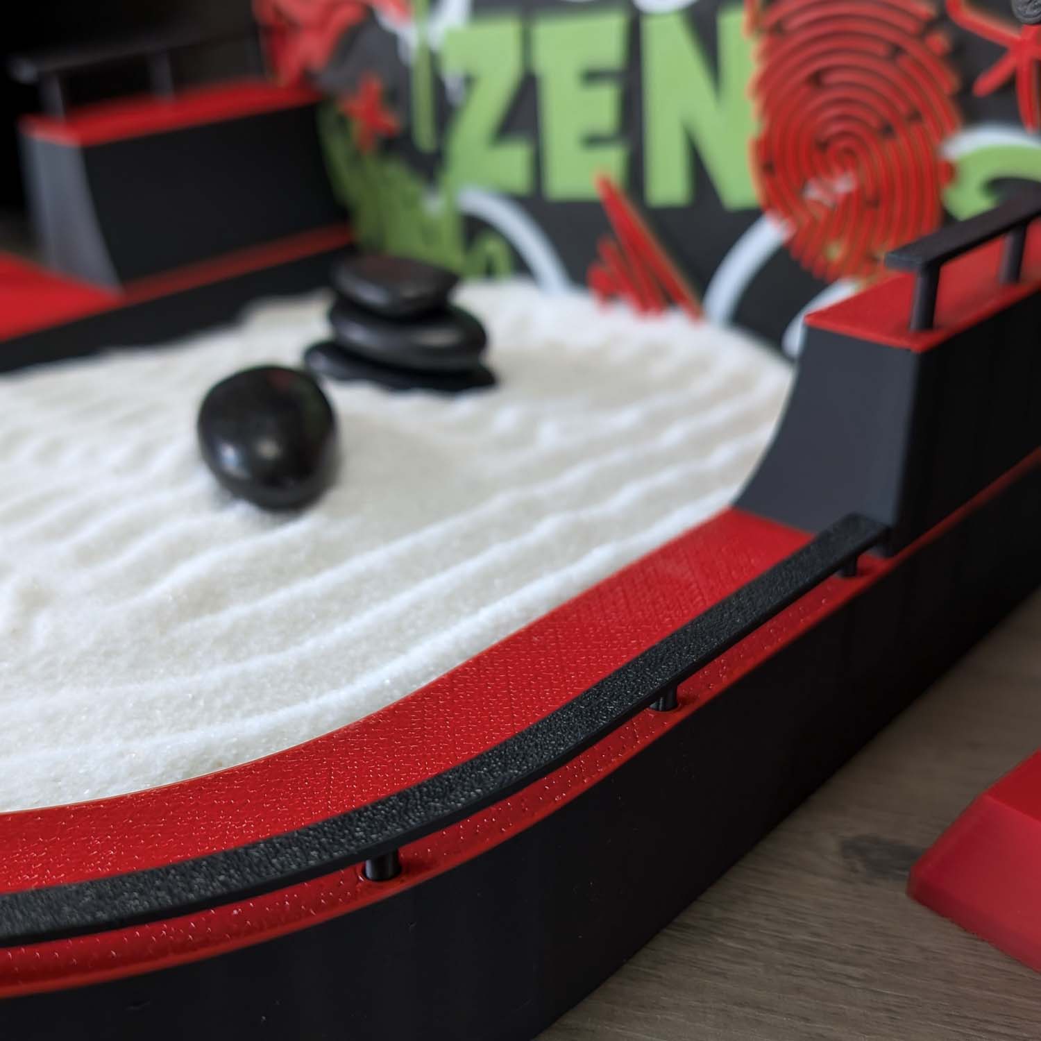 ADG42 Desktop Skatepark Zen Garden with Graffiti