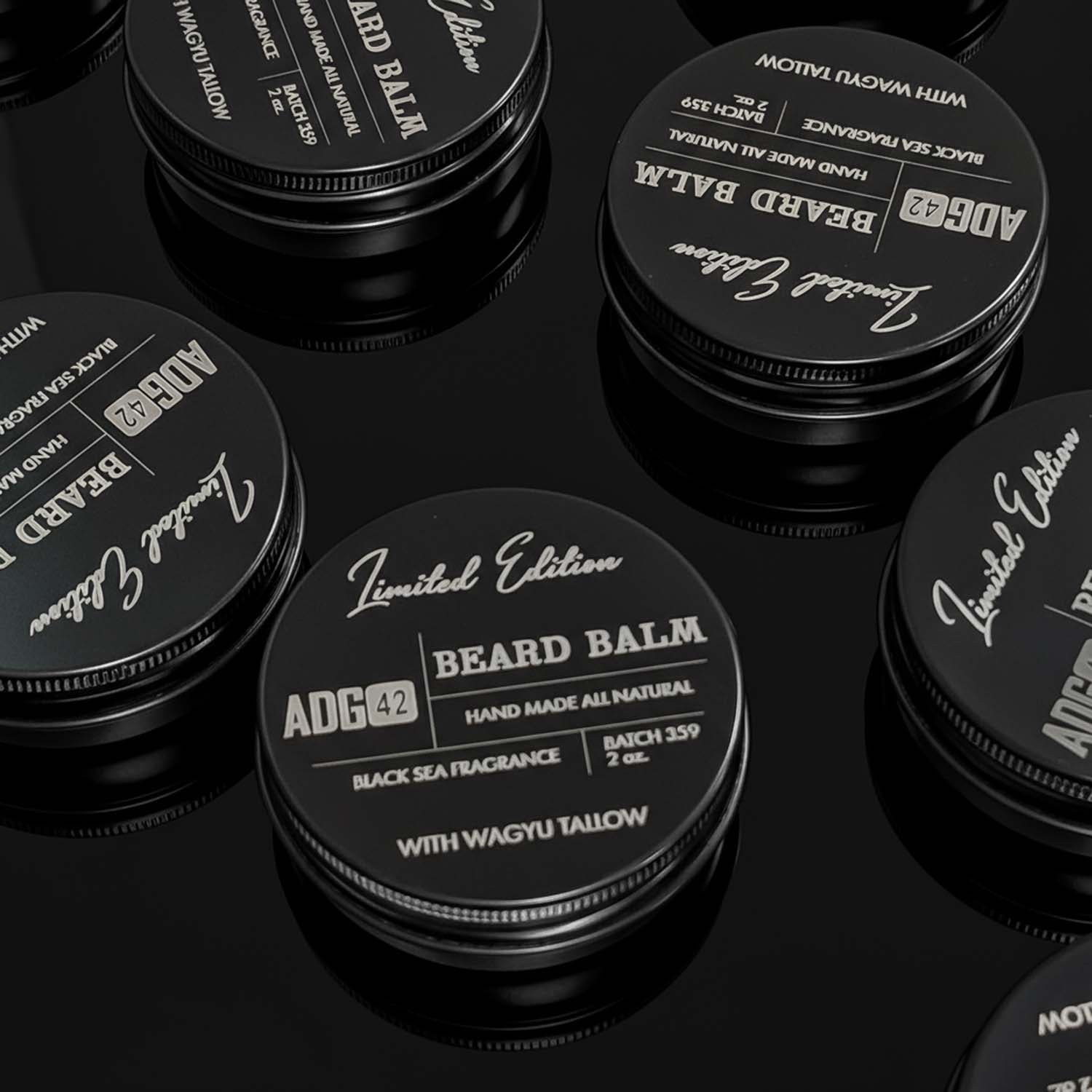 ADG42 All-Natural Premium Beard Balm - Black Sea