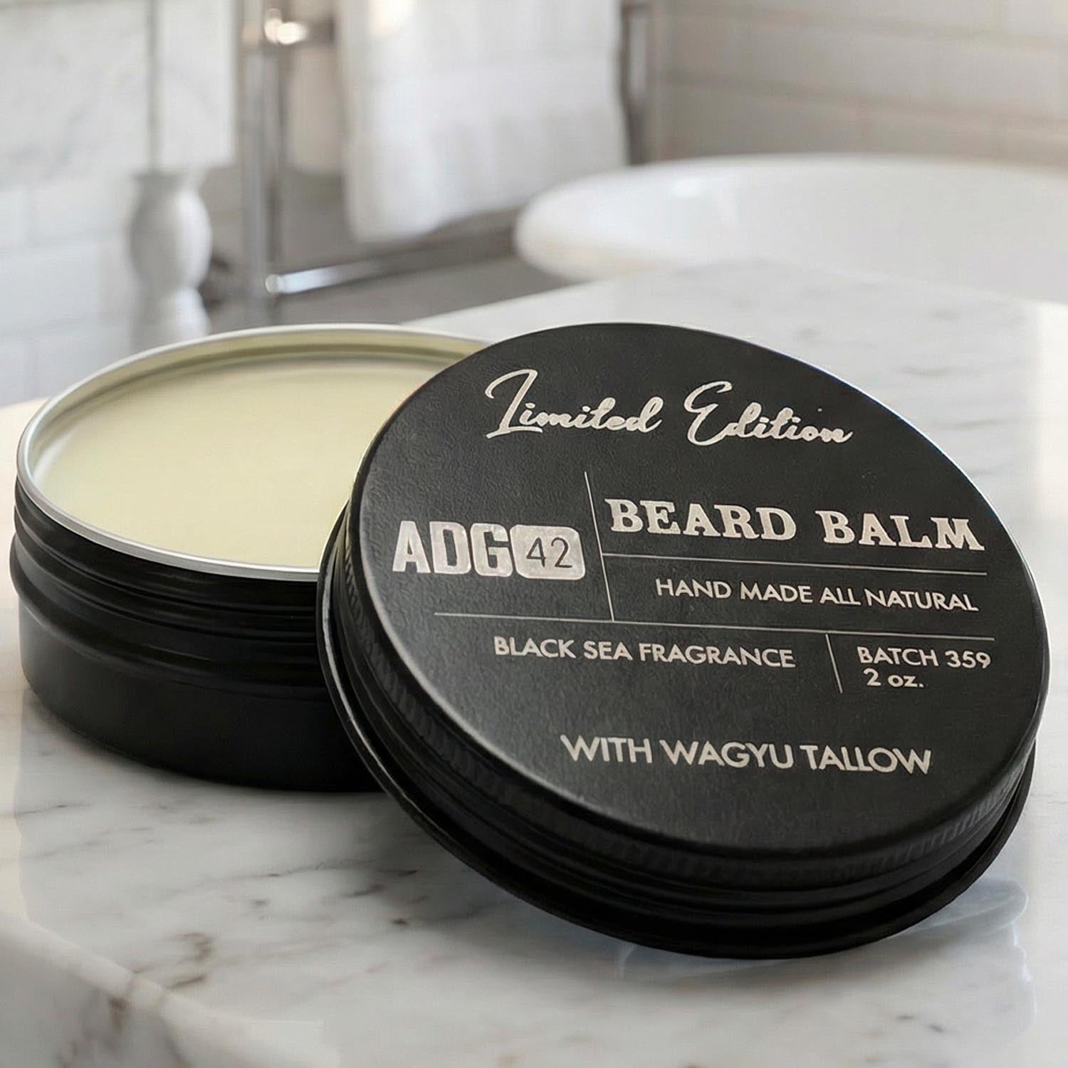ADG42 All-Natural Premium Beard Balm - Black Sea