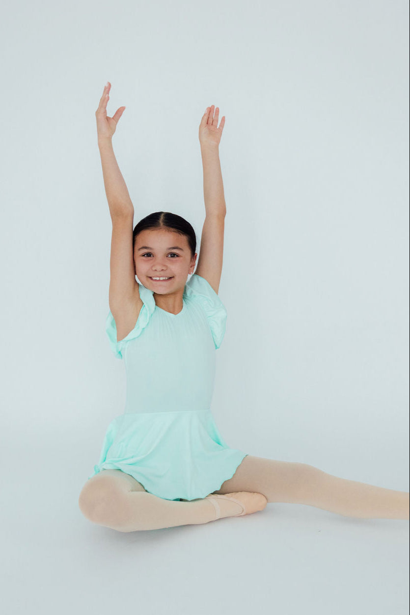 Pastel Green S/S Twirl Leotard