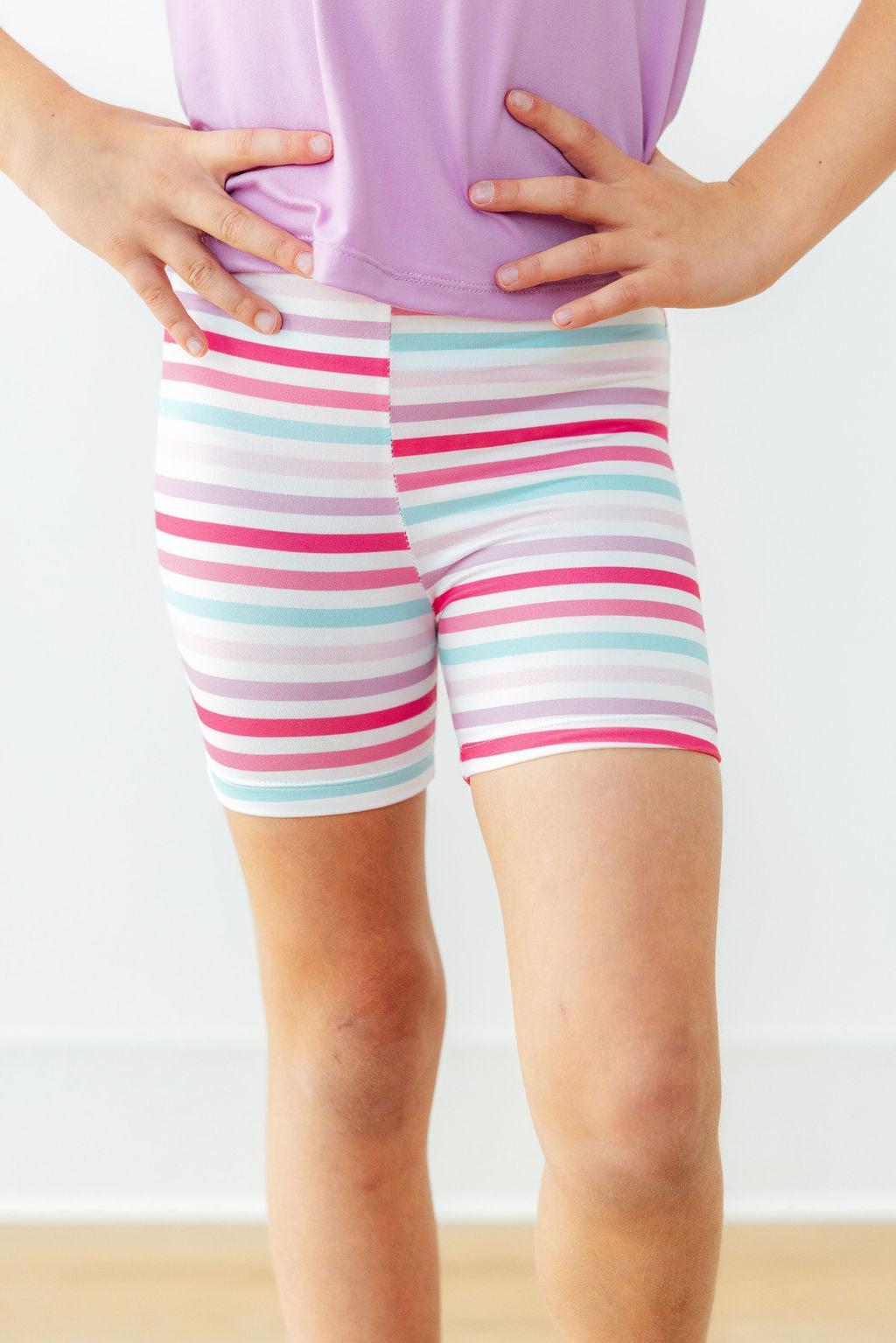 Pastel Stripes Twirl Shorts