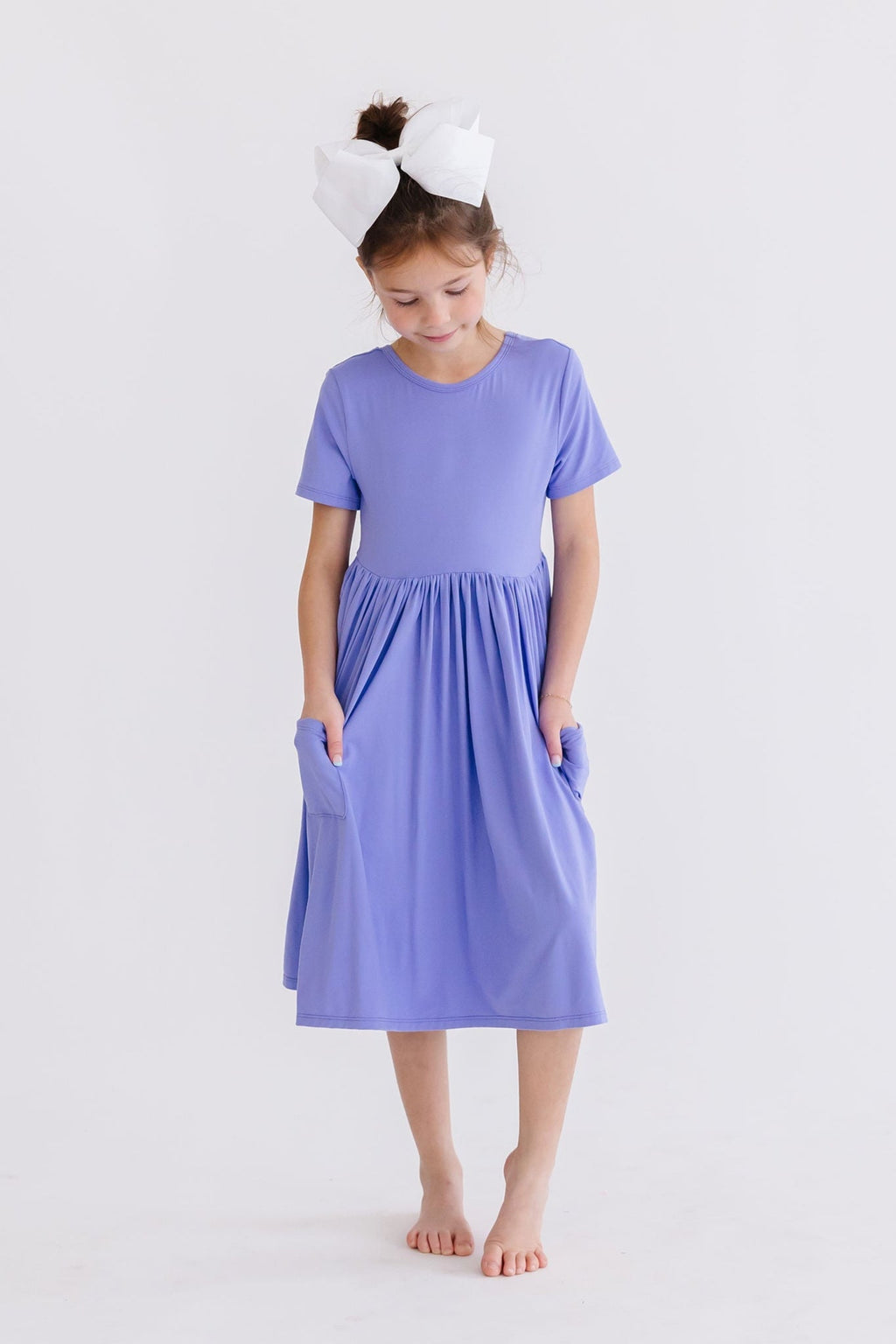 Periwinkle S/S Pocket Twirl Dress