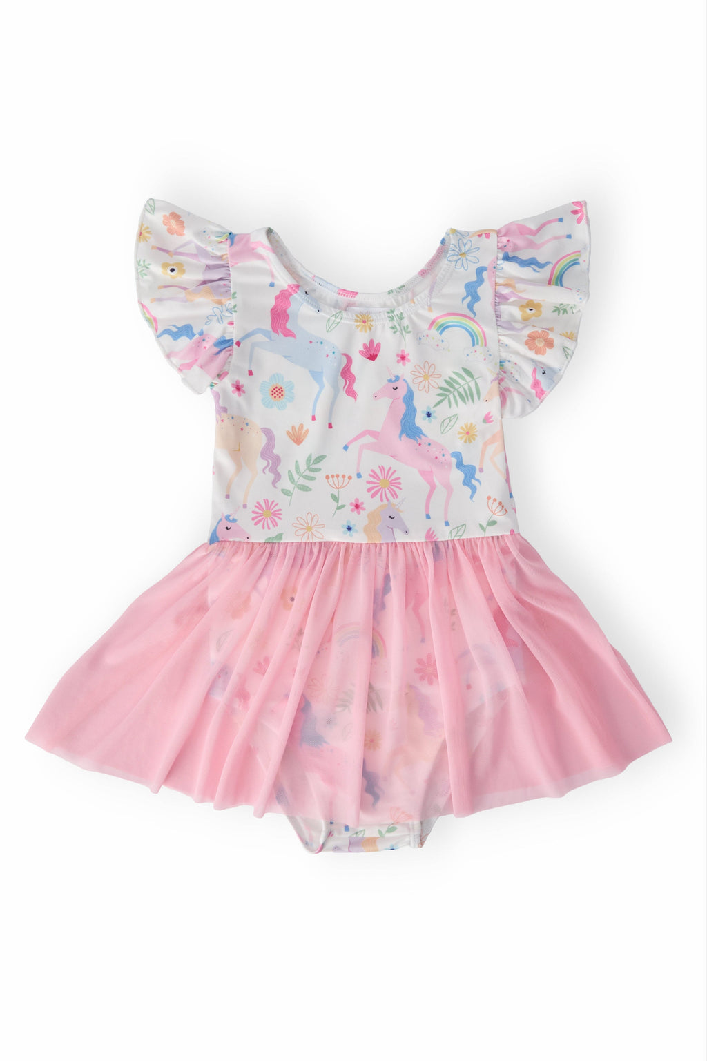 Rainbow Vibes S/S Twirl Leotard