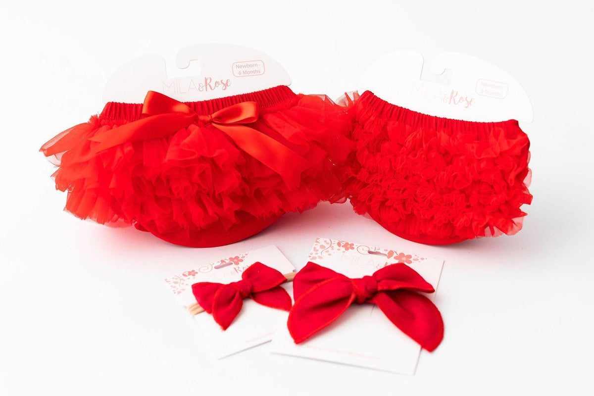 Red Ruffle Bum Bloomer