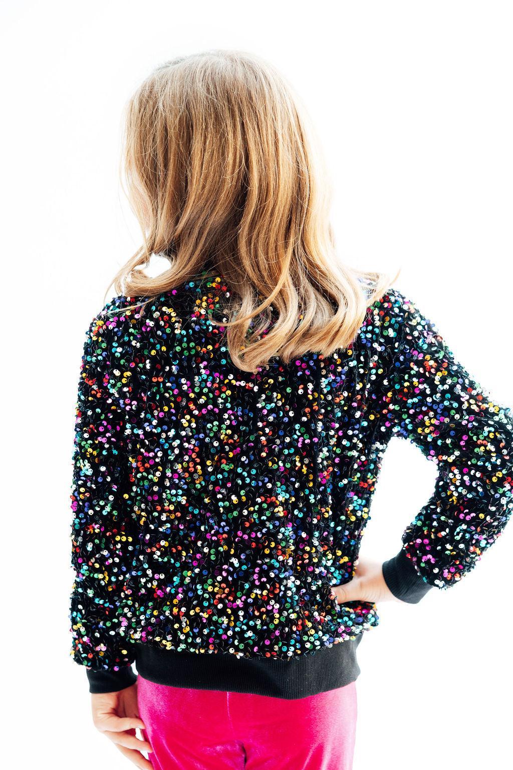 Confetti Velvet Sequin Jacket