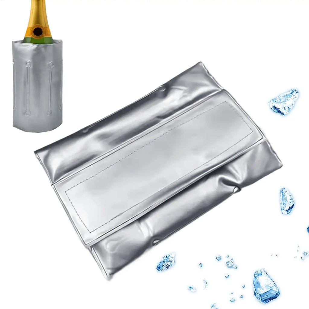33x18cm Flexible Insulated Wine & Beer Bottle Cooler Sleeve, Reusable Portable Neoprene Can Cooler for Champagne, Beer & Soda