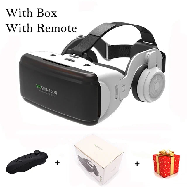 Shinecon Viar Virtual Reality VR Glasses Headset 3D Device Helmet Goggles Lenses For Smartphone Smart Phone Game Cell Mobile Set