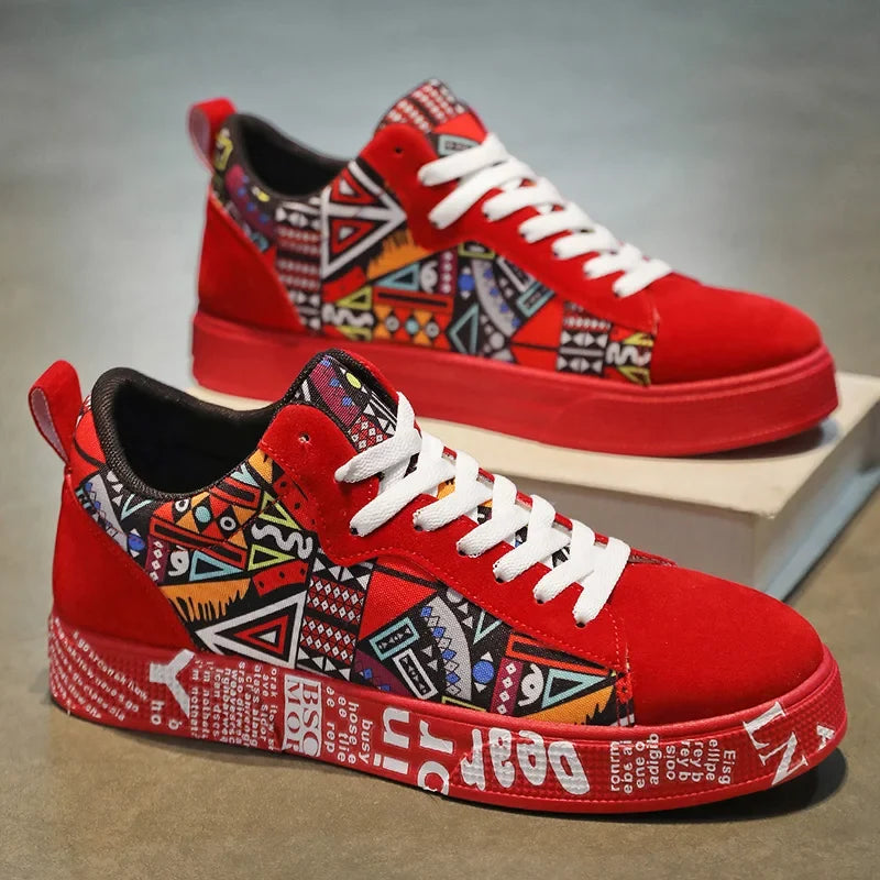 Breathable Sports Shoes, Skateboard Shoes, Men's Heart and Music