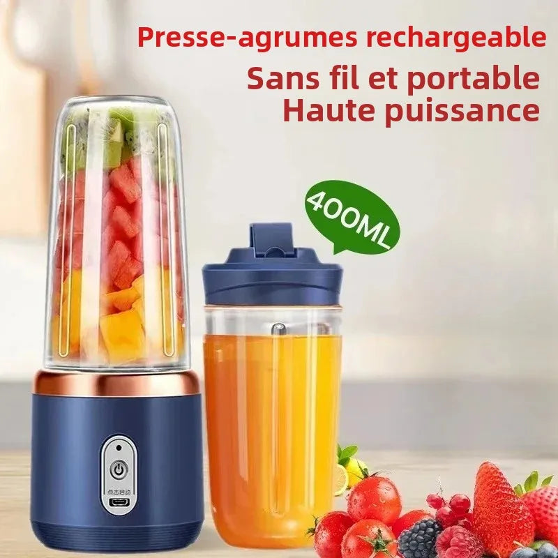 6 Color 400ml Portable USB Blender Electric Travel Juicer Cup for