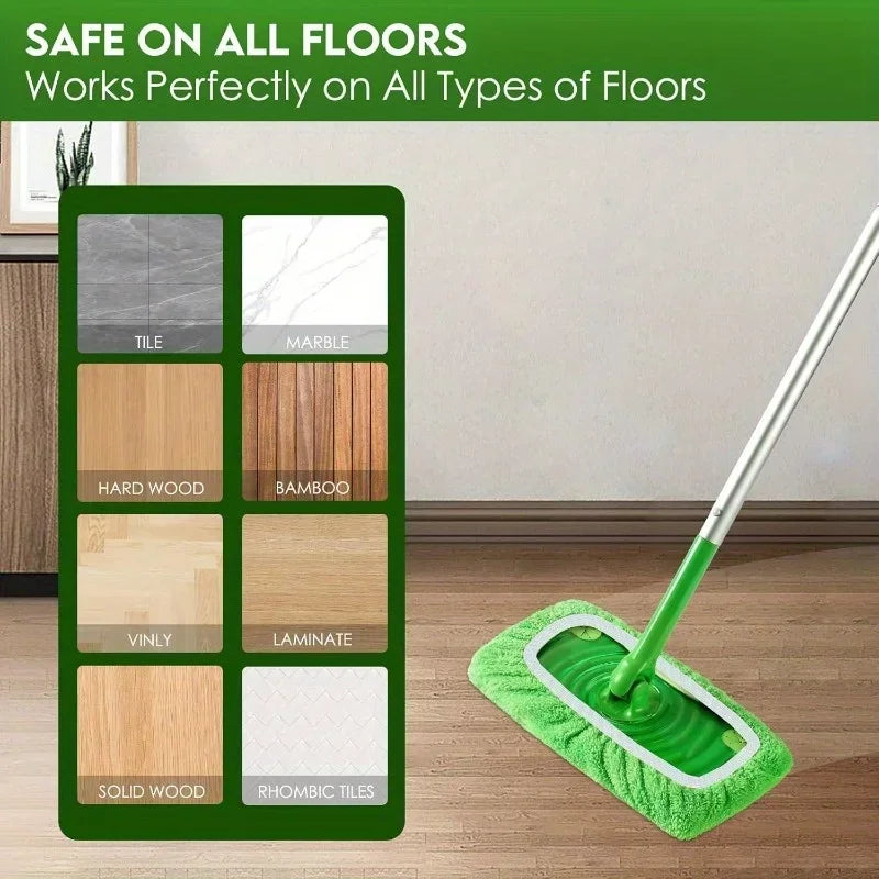 4 Reusable Mop Pads with High Water Absorption and Ultra-Fine Fiber