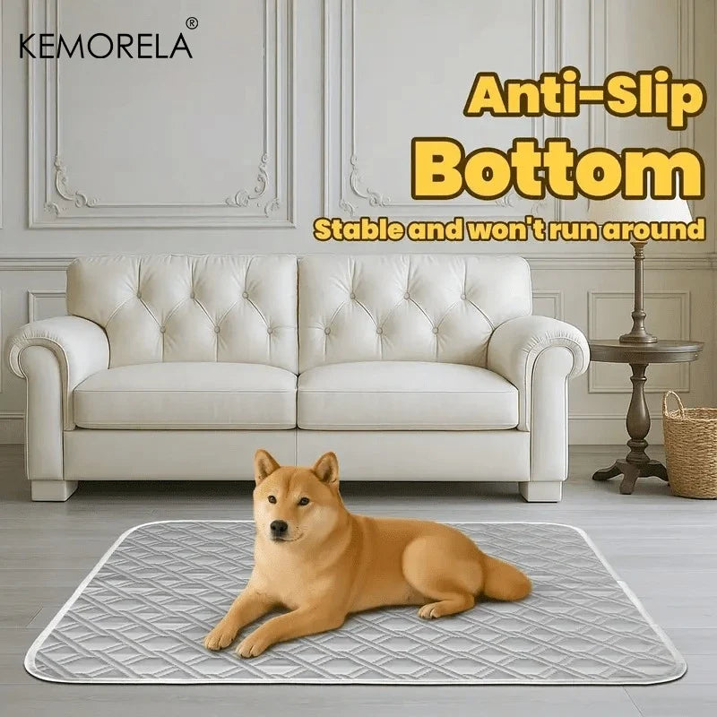 2PCS Washable Reusable Cat and Dog Urine Pads, Training Pads for