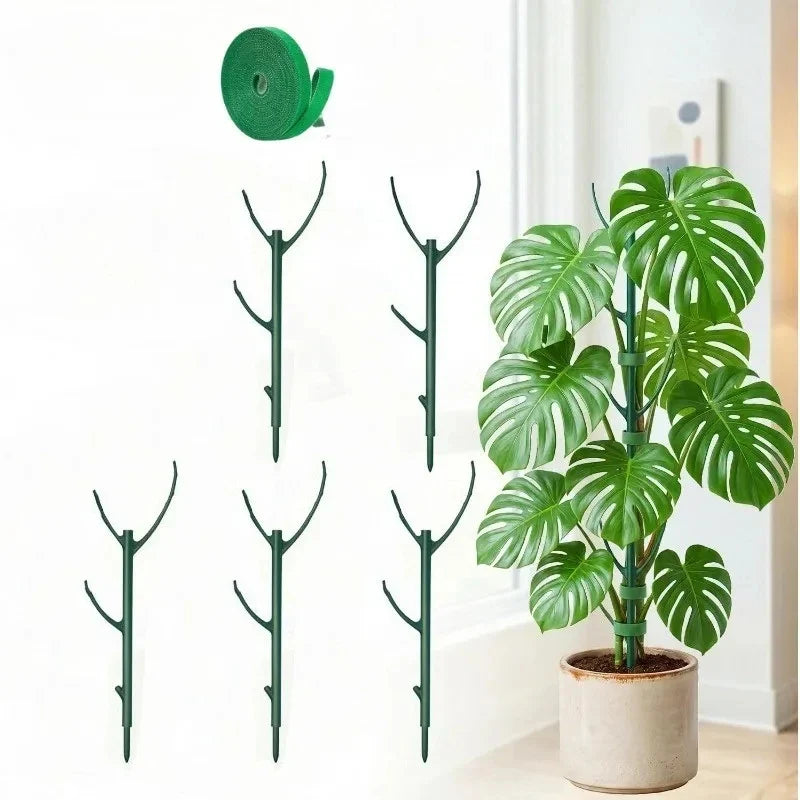 Potted Plant Support Piles Stackable Gardening Green Support Frame Climbing Vine Bonsai Fixing Rods Stakes Holder Support Racks