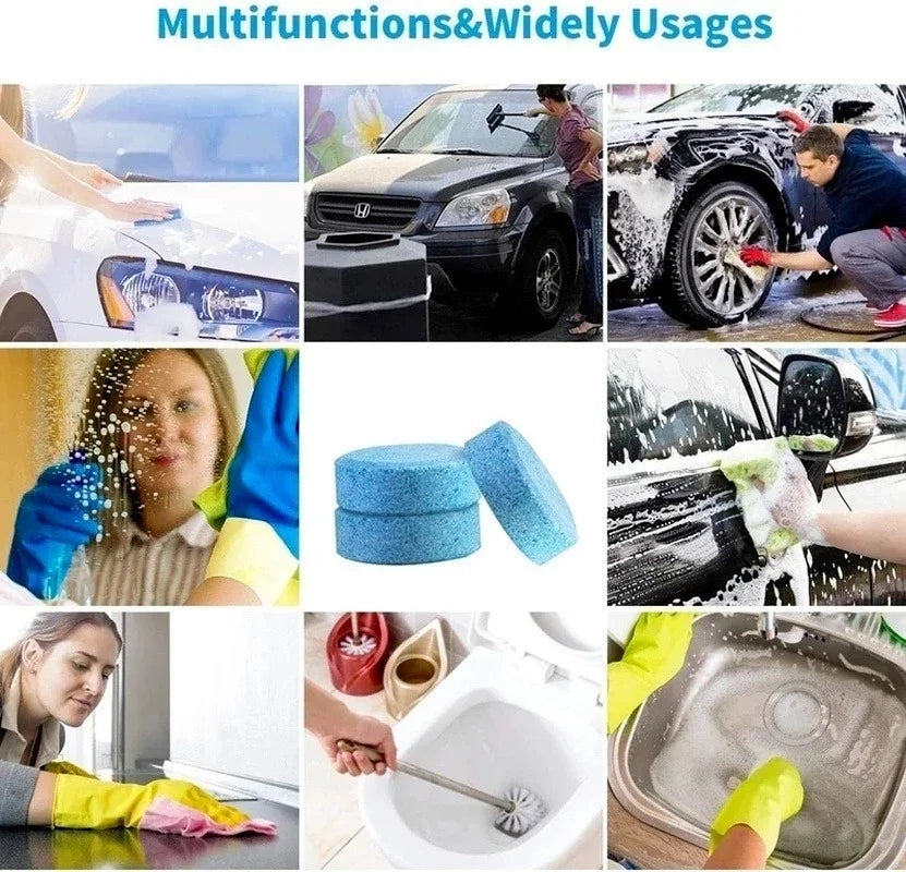 50pcs Car Effervescent Washer Tablet Auto Glass Washing Tablet Car