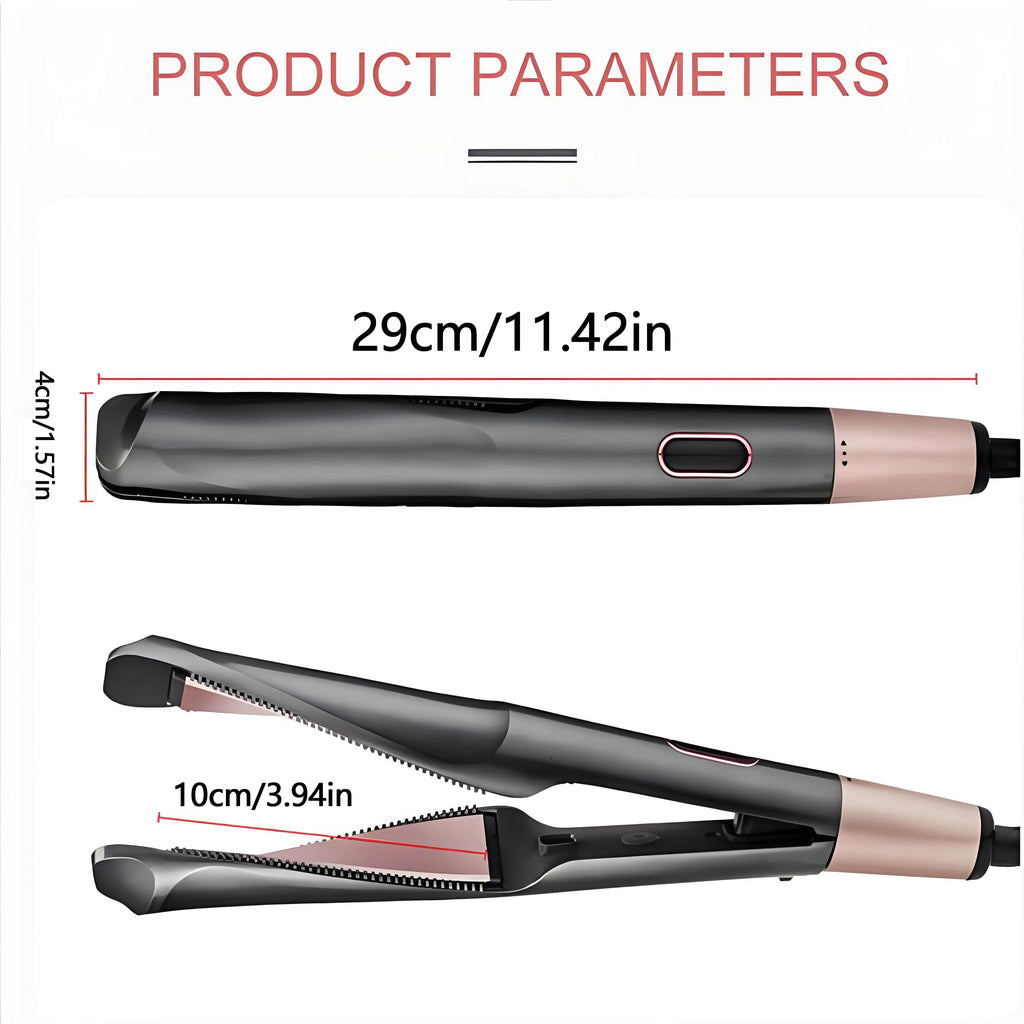 New Hair Straightener Curler 2 in 1 Negative Ion Fast Heating Styling