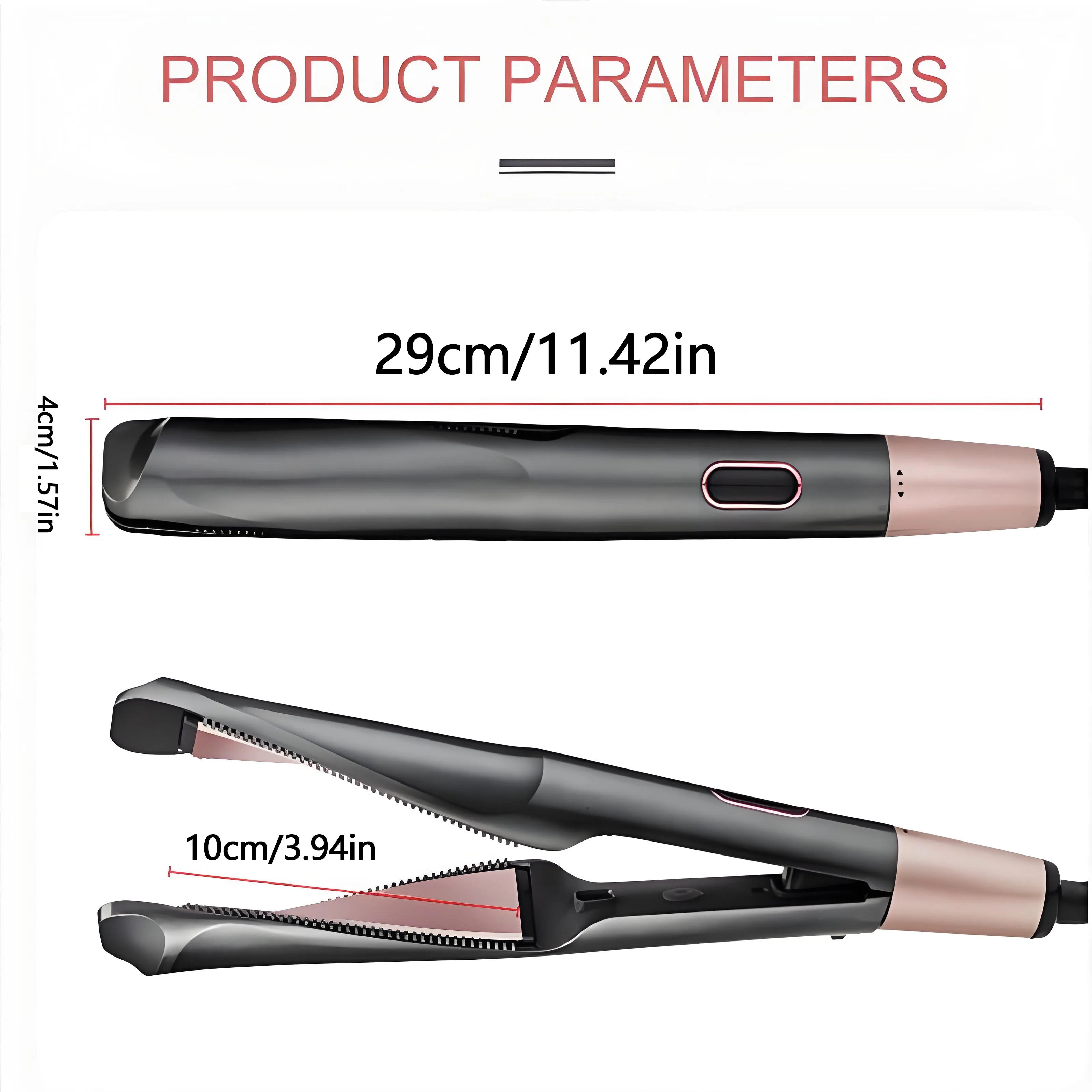 New Hair Straightener Curler 2 in 1 Negative Ion Fast Heating Styling
