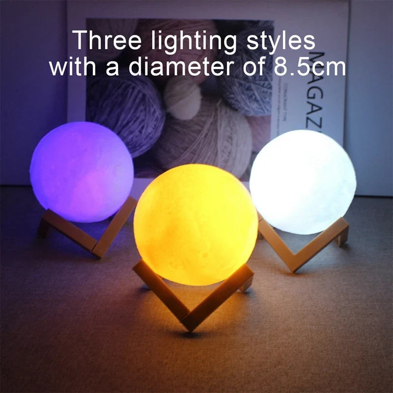 Book Light LED Moon Light Galaxy Light, Moon Night Light, Girl, Boy