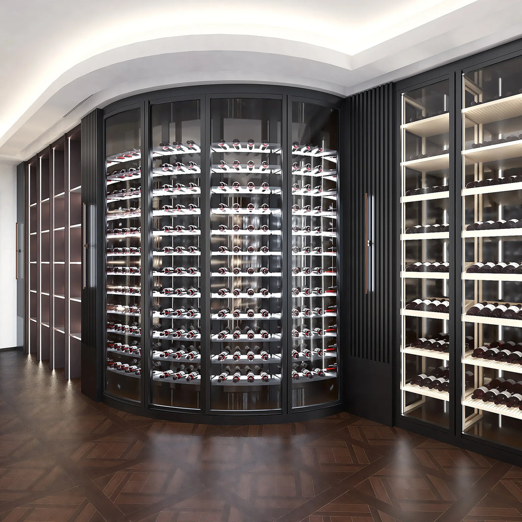 Top Sell Wine Fridge Chiller Split Type Cooling Unit System Wine Cabinet Multiple Temperature Zone Smart Wine Cooler