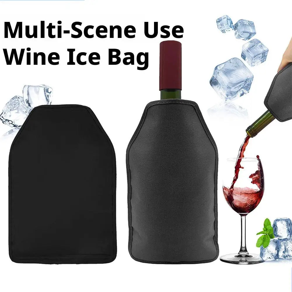 Wine Ice Bag Cooling Holder Jelly Picnic Beverage Nylon Wine Cooler Sleeve Soft Drink Rack Bar Tool For Beer Champagne Bucket