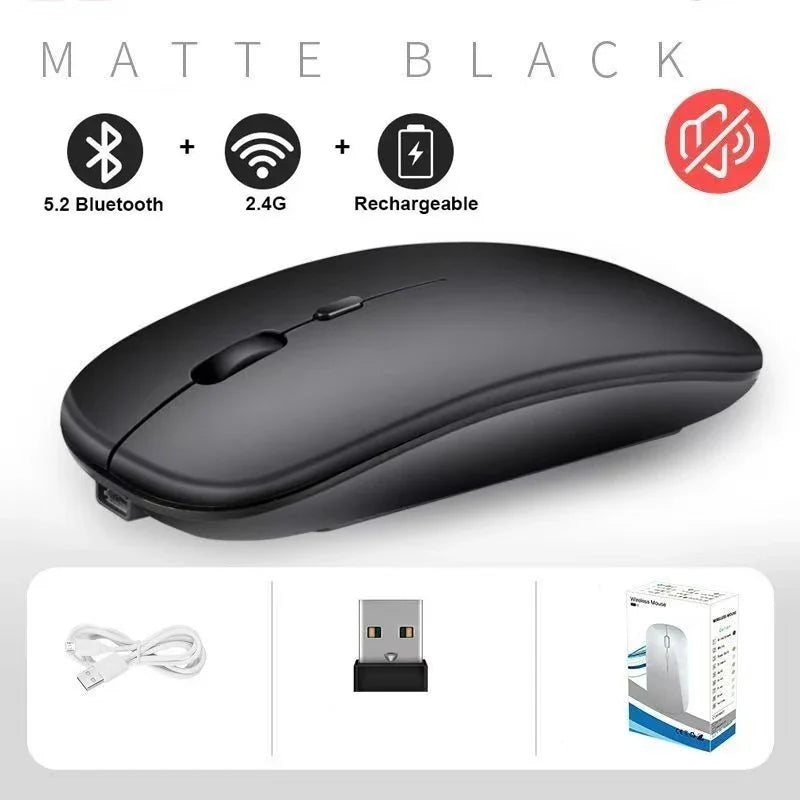 AIPHY™ K818 3-Mode Wireless Keyboard & Mouse Combo – Bluetooth 5.0 + 2.4GHz, Rechargeable, Multi-Device | FlipStylez LLC®