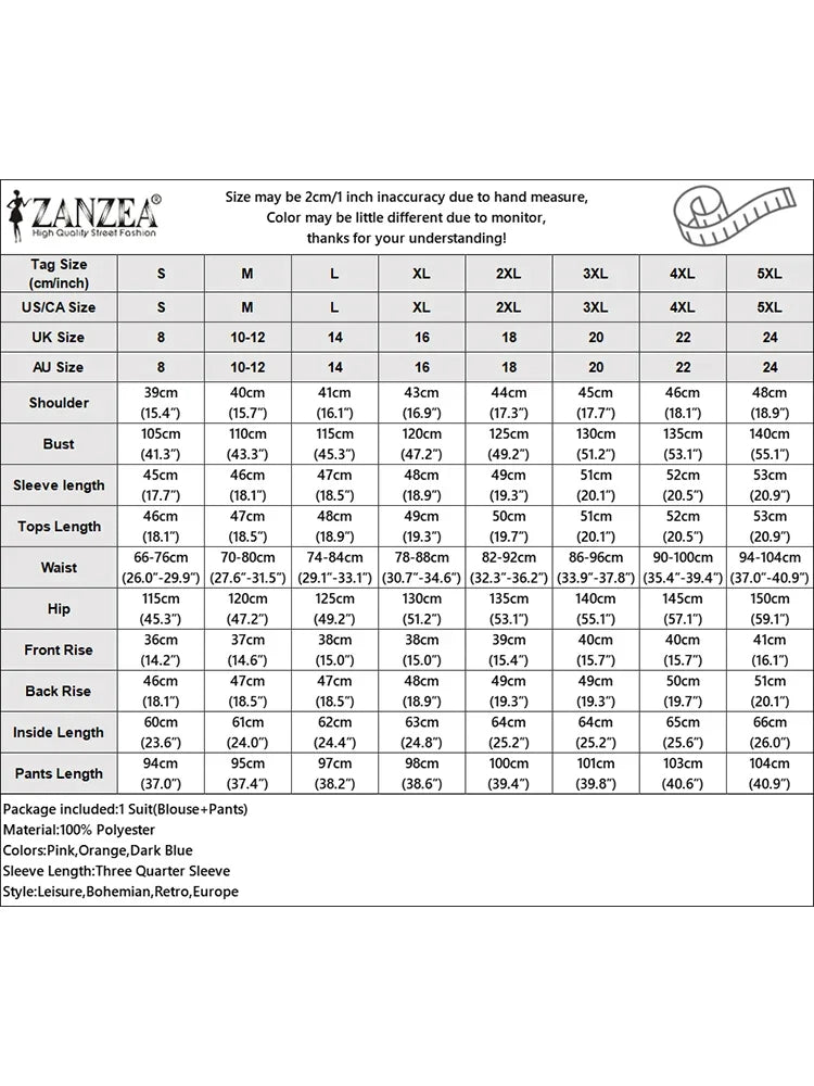 Zanzea Summer Trousers Suit Women 2PCS Outfit Stylish Work Matching