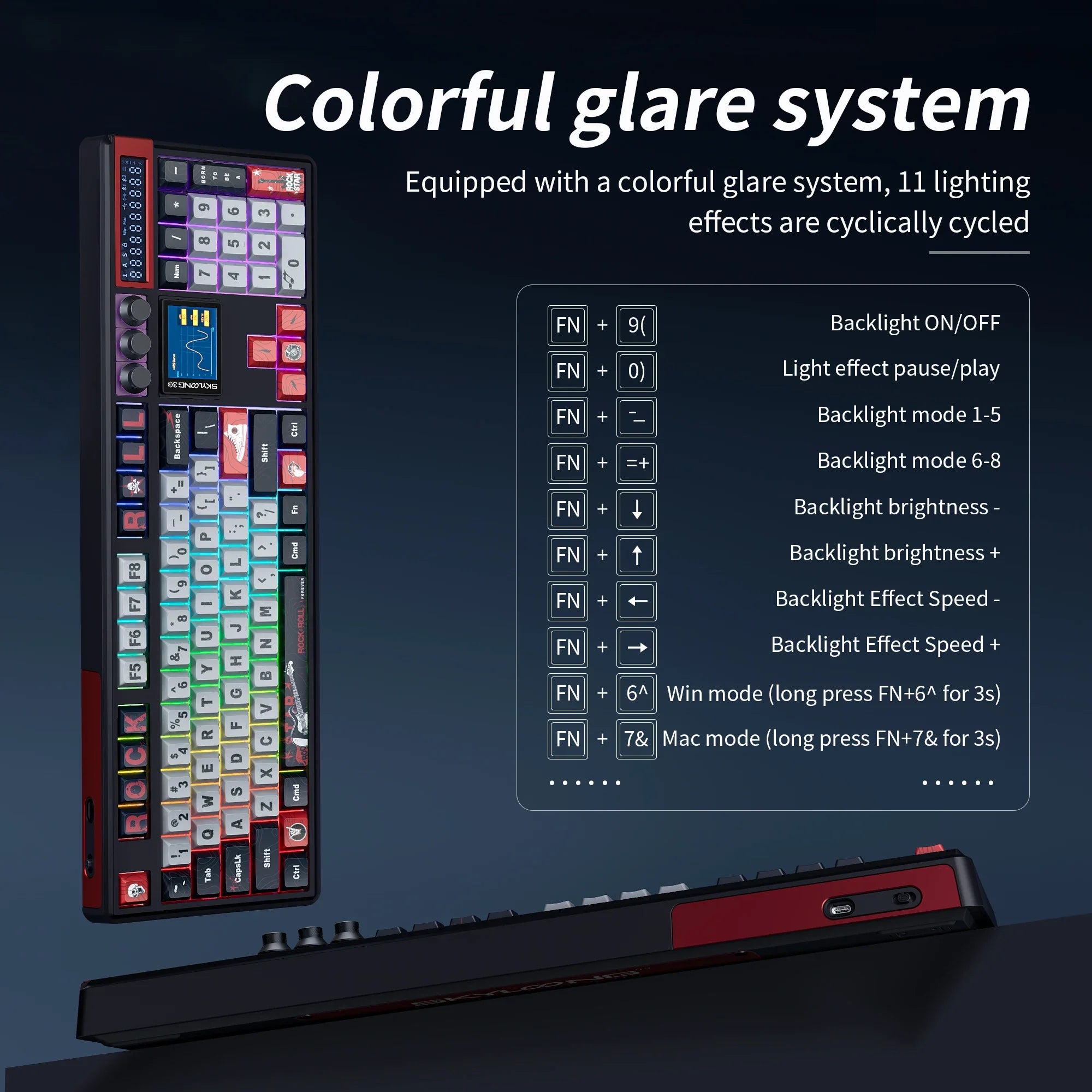 SKYLOONG GK104 Pro Wireless Mechanical Keyboard 100% Custom Keyboard Hot-Swapp Low-noise Switch for PC Gamer Office Accessories
