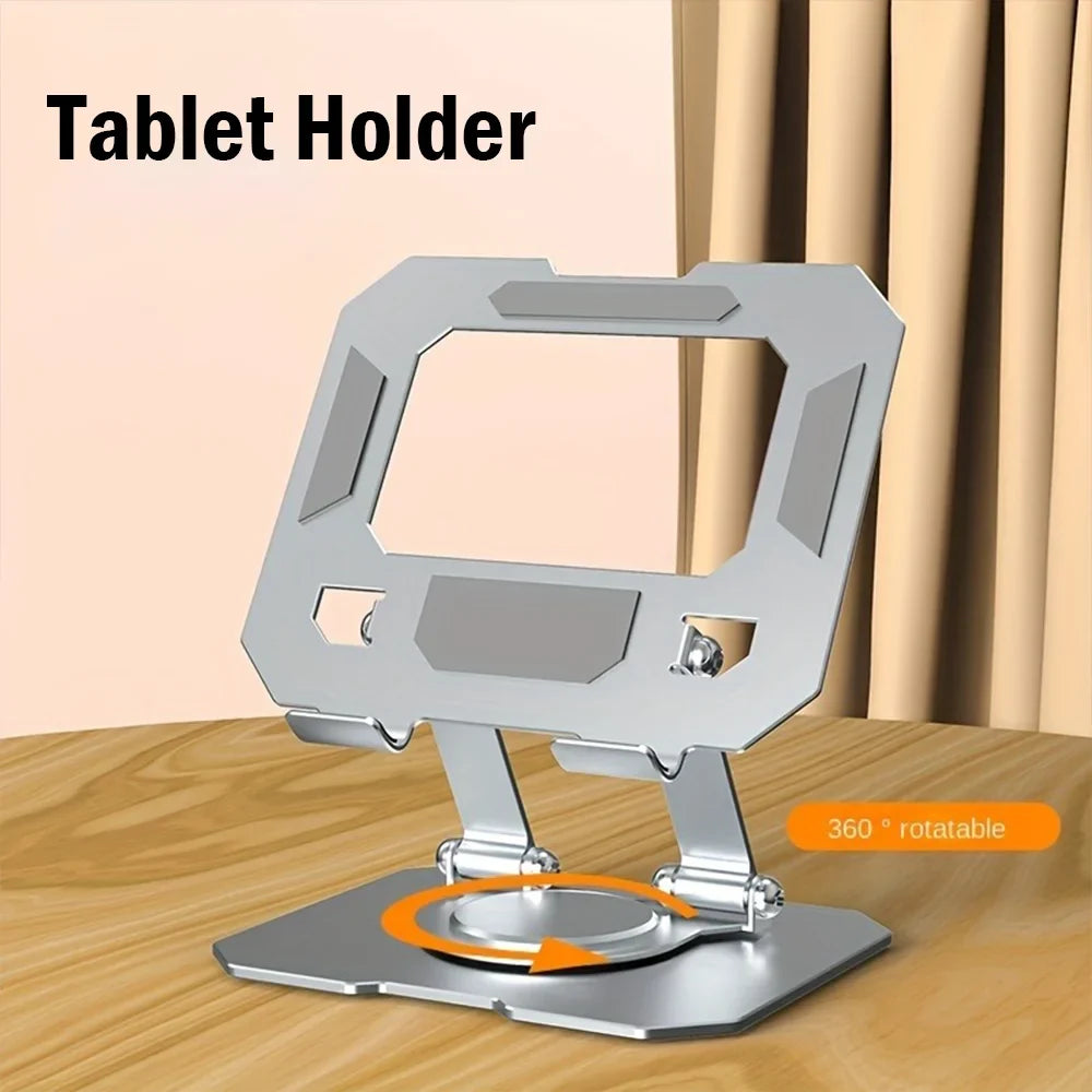 360° Rotatable Tablet Stand Adjustable Foldable Desktop Stand Holder