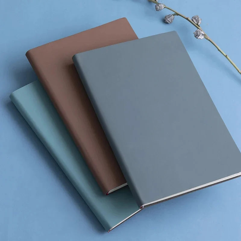 A5 PU Leather Softcover Notebook , Waterproof Journal for Writing Diary, Cute Travel Note Taking Planner for Office School Supplies, Gift for Women Men