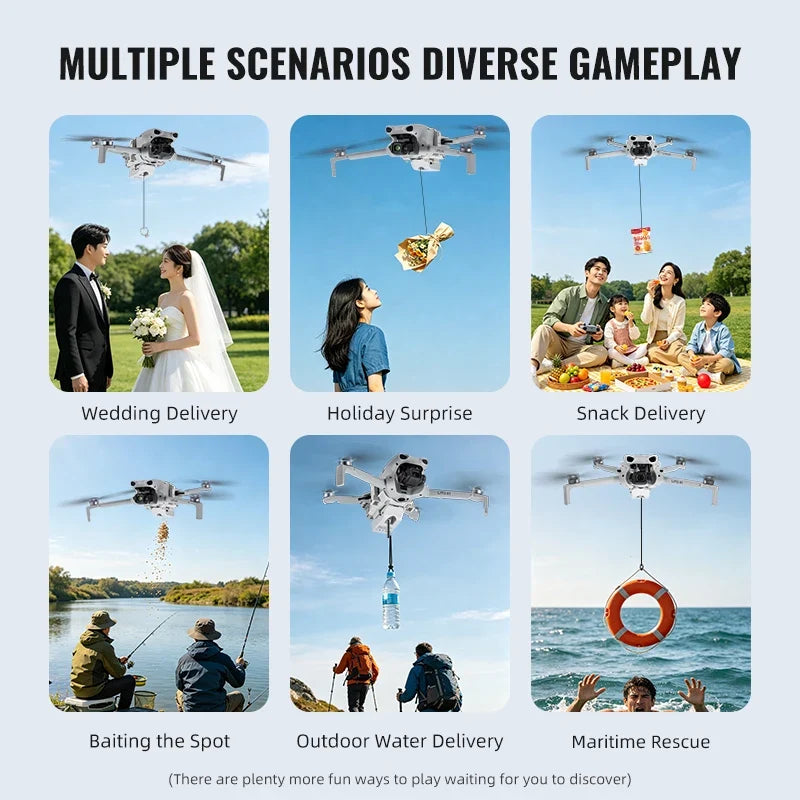 Airdrop System 12KM for DJI Lito 1/x1 Drone Accessories Thrower