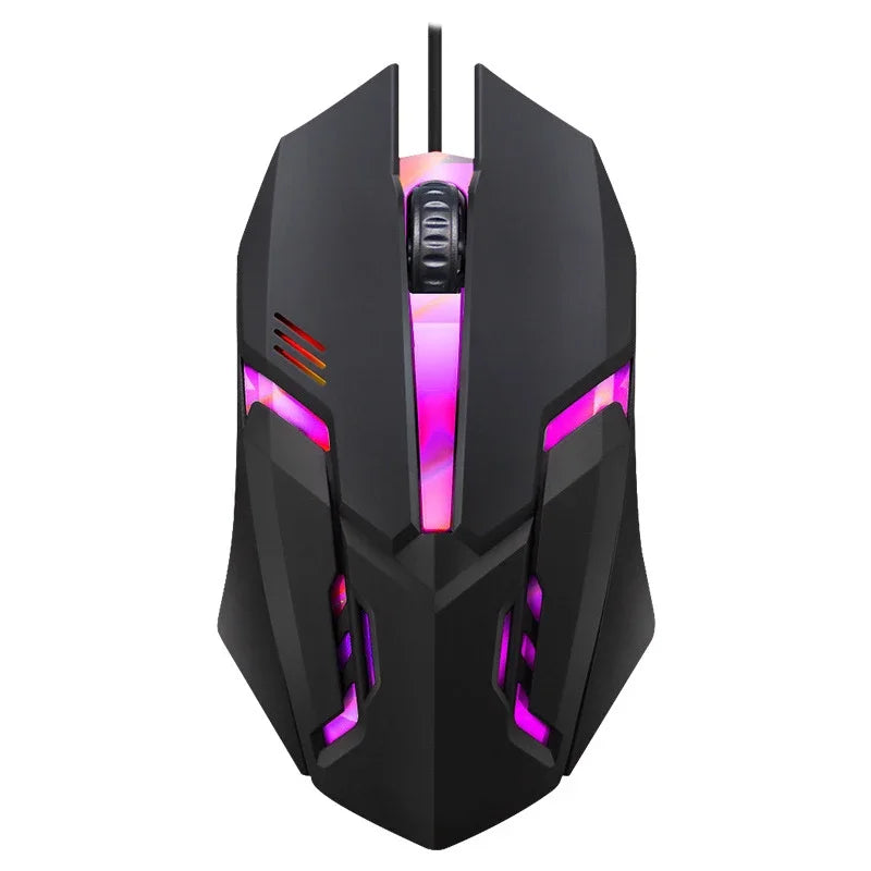 Kebidumei™ 104-Key Backlit Mechanical-Feel Wired Gaming Keyboard & Mouse Set – 3-Color Rainbow Backlit, Waterproof, Laser-Engraved Floating Keycaps, USB, PC & Laptop | FlipStylez LLC®