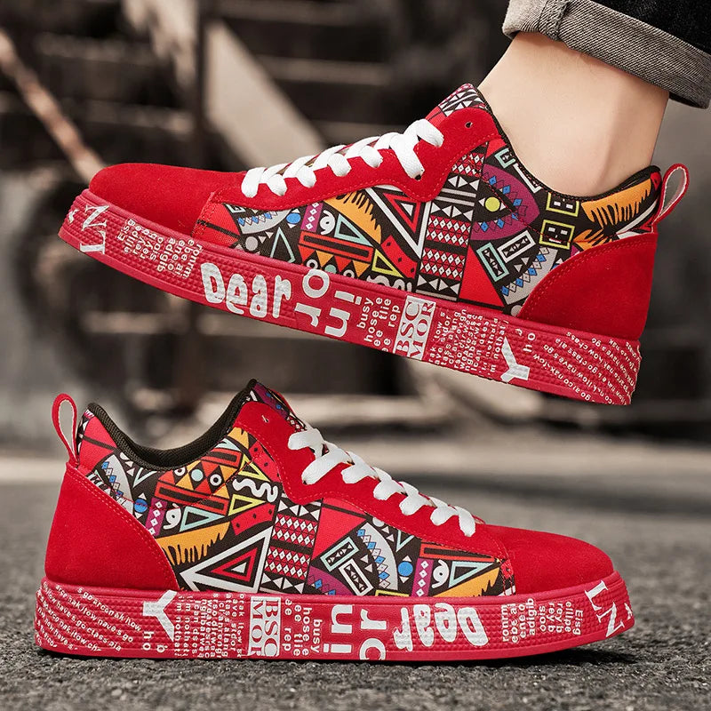 Breathable Sports Shoes, Skateboard Shoes, Men's Heart and Music
