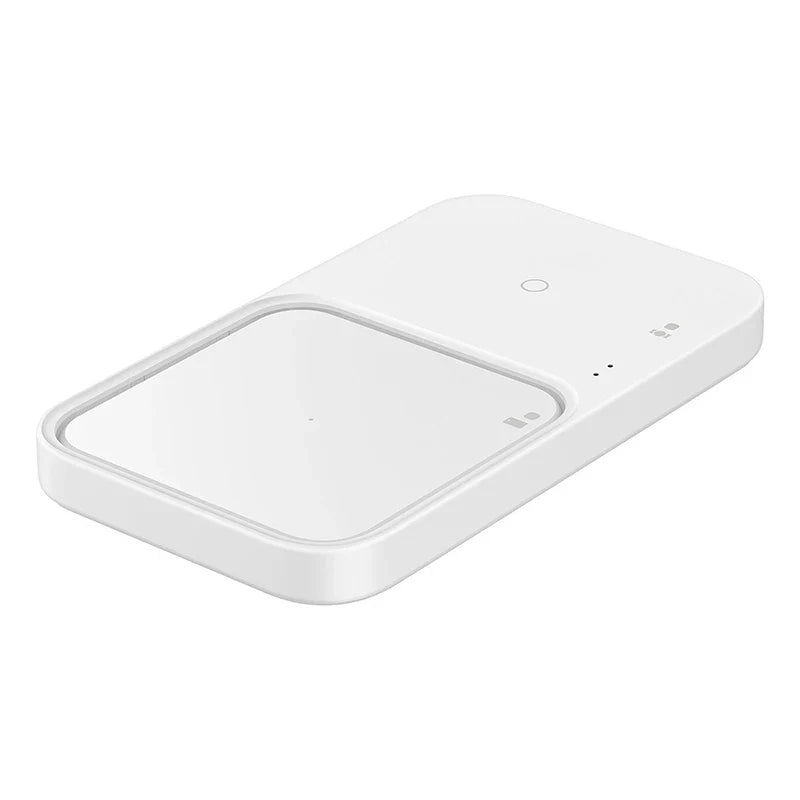 Wireless Charger Duo with Travel Adapter 15W,For Samsung Galaxy S23/S21/S10/S9/S8/Note20+/Smart Watch3-7 Airpods3 Qi EP-P5400