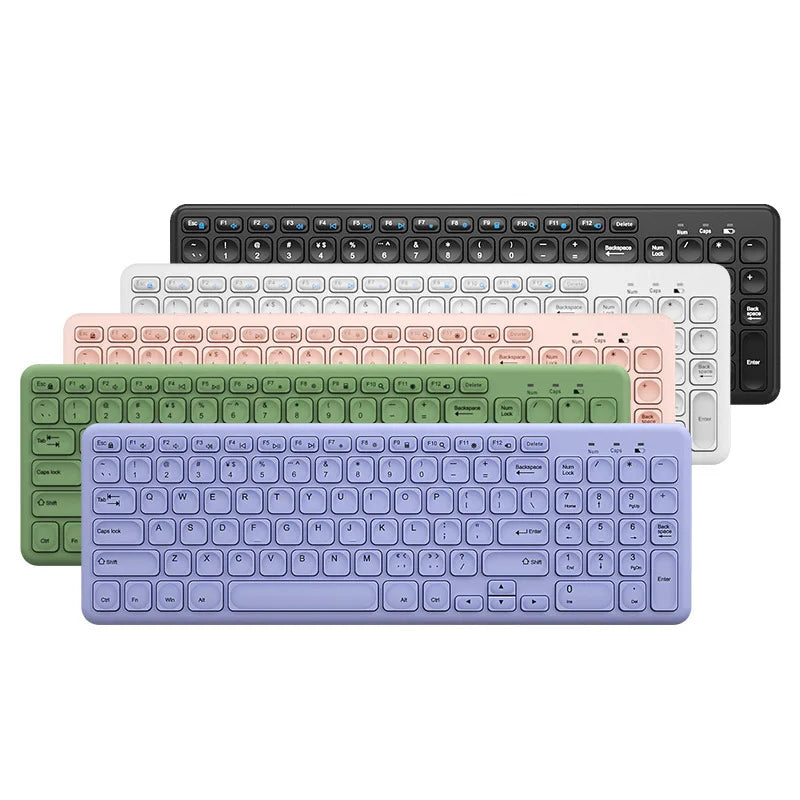 CHYI™ Fashion Wireless Keyboard & Mouse Combo – Silent, Ergonomic, 2.4GHz, Pink, Purple & More | FlipStylez LLC®