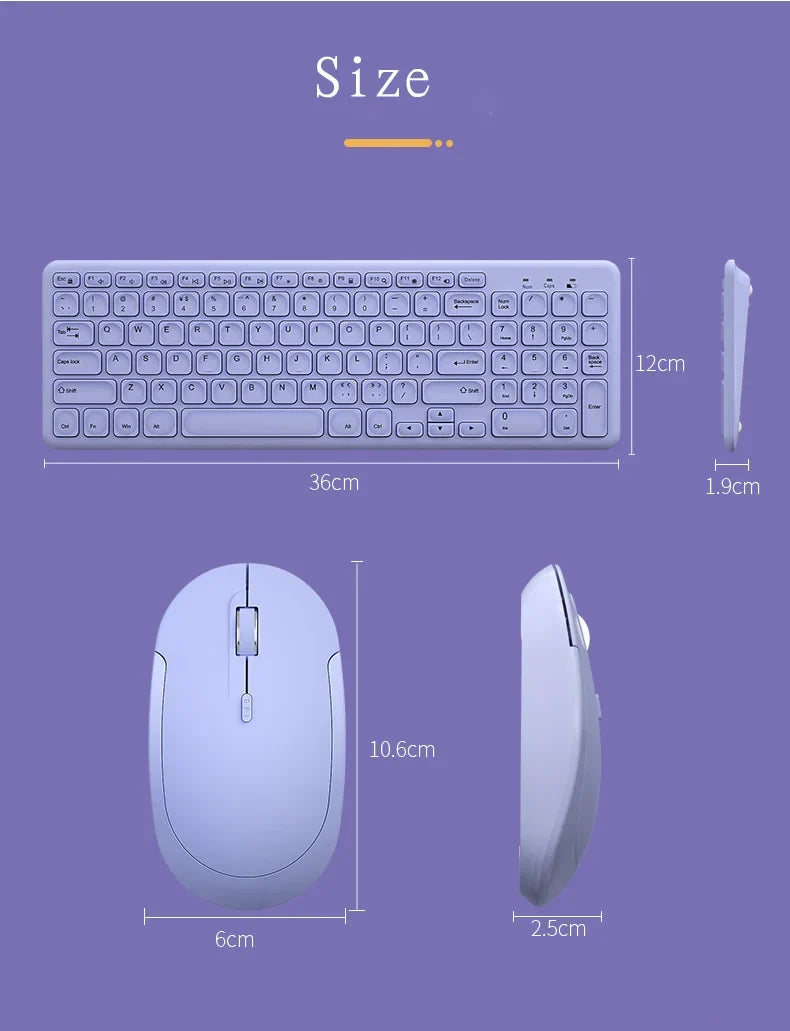 DIGIBLUSKY HW256™ Wireless Keyboard & Mouse Set – Ultra Slim, Scissor Keys, 1200 DPI, Multimedia, Ergonomic, Keypad Only & Full Suit, Pink, Green, White & Black | FlipStylez LLC®