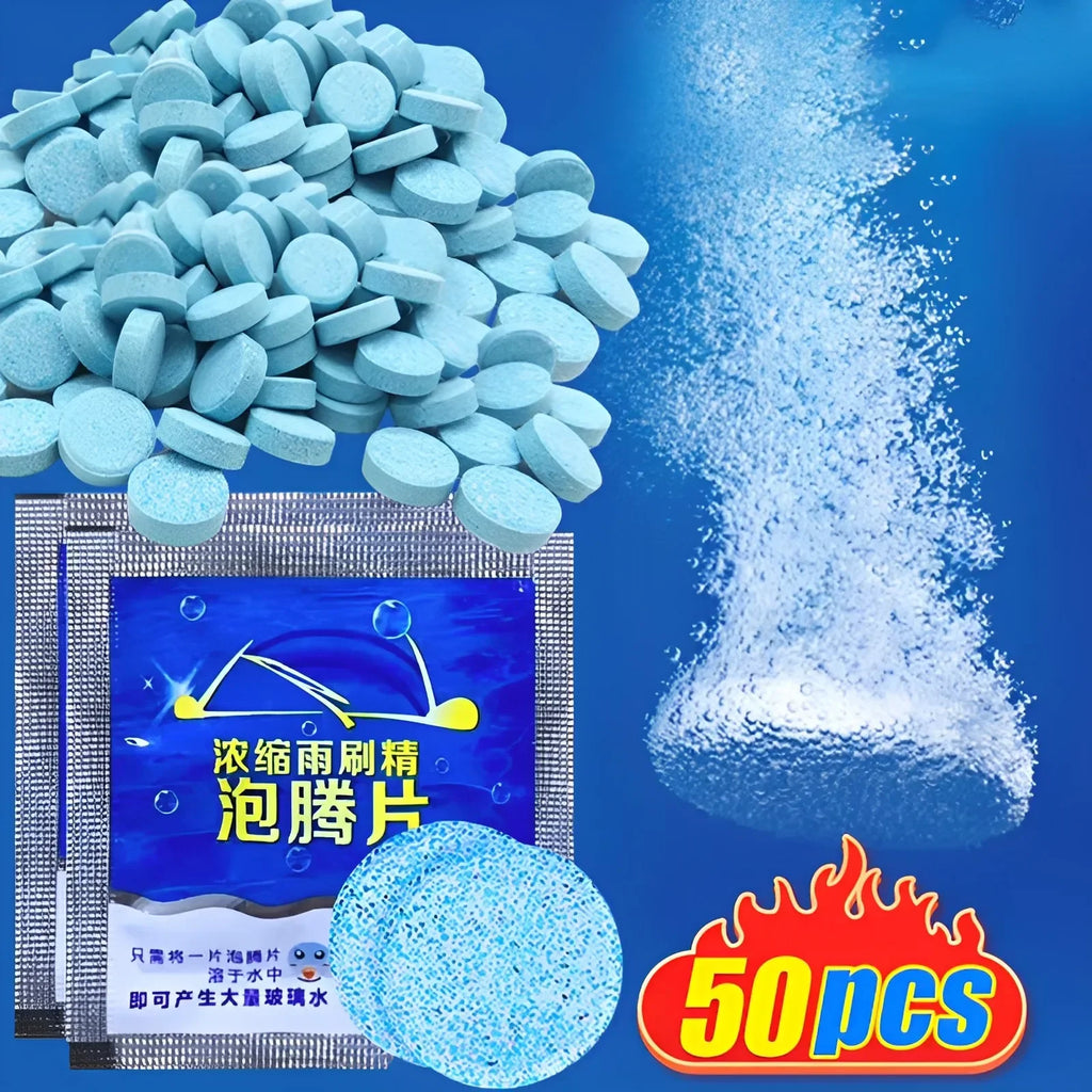 50pcs Car Effervescent Washer Tablet Auto Glass Washing Tablet Car