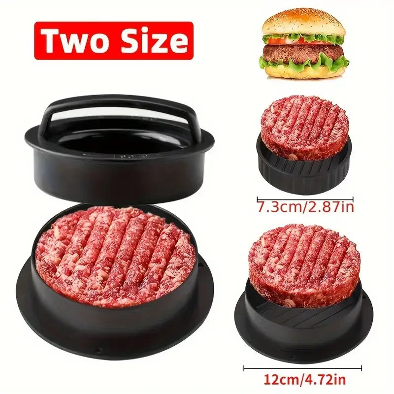Burger Press Mold & Patty Press Maker -3 in 1 Stuffed Hamburger Patty