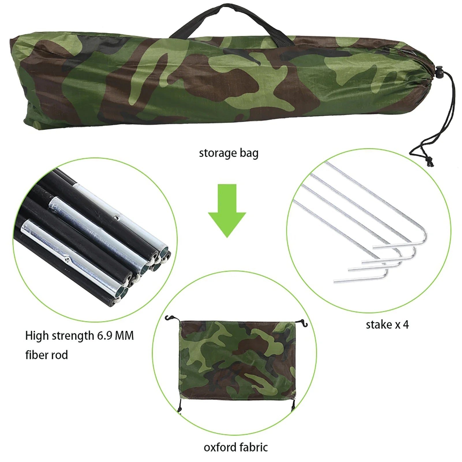 Camouflage Tent One Person Tent Outdoor Tent Outdoor Camouflage UV