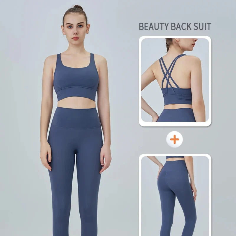 Push-Up Sports Bra & Leggings Suit
