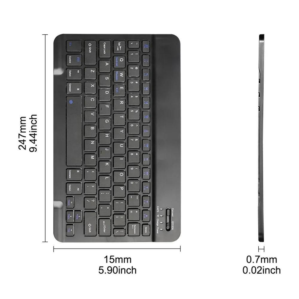 EMTRA™ Bluetooth Wireless Keyboard & Mouse – Rechargeable, Silent, 7 Colors, iPad, Phone & Tablet Ready | FlipStylez LLC®