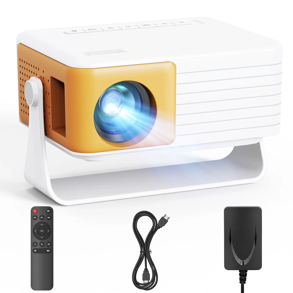 Salange Y30Pro Mini Portable Projector, Supports 1080P, Auto Keystone, USB/TF for Home Theater, Compatible with IOS/Android/Lapt