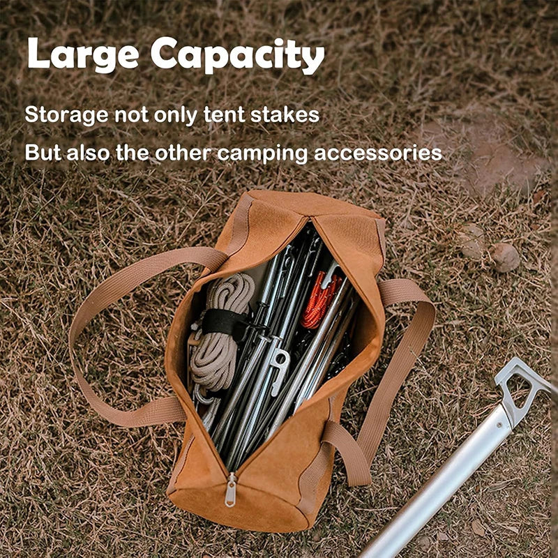 Camping Tools Storage Bag Large Capacity Cylinder Tent Stake Bag