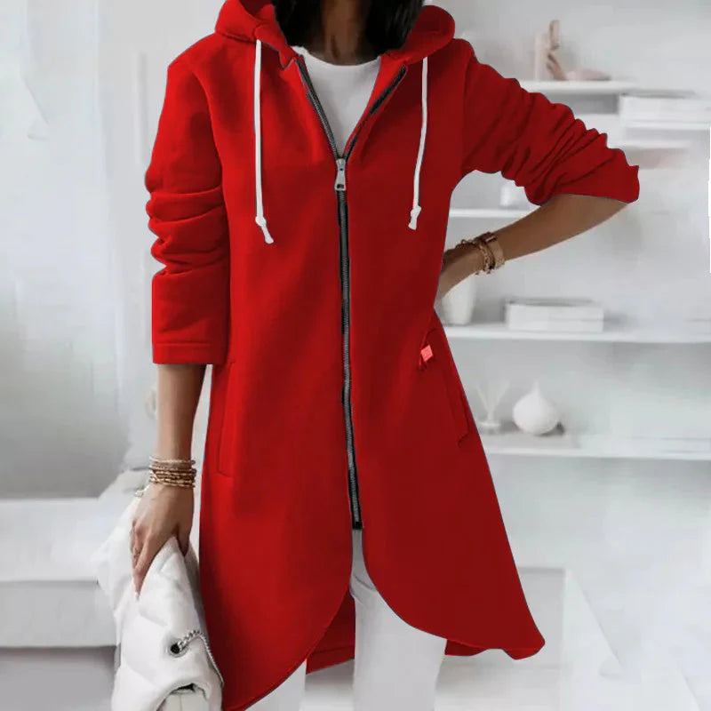 Oversized Zip-Up Streetwear Hoodie Women