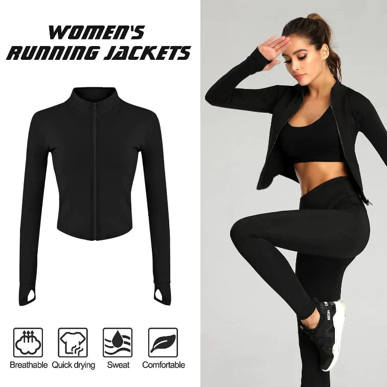 Women's Long Sleeved Fitness Jacket