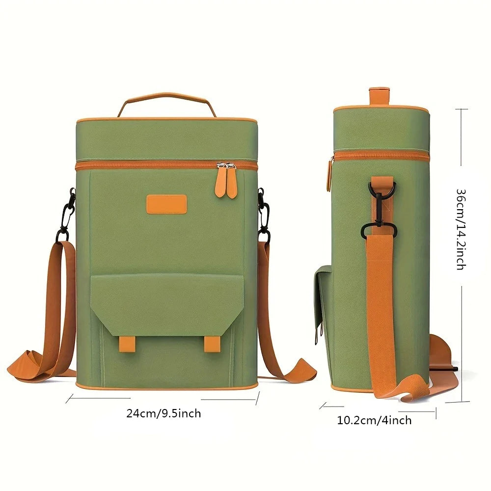 Insulated Wine Bag Portable Cooler Bag for Outdoor Picnic Wine Preservation Thermal Wine Carrier