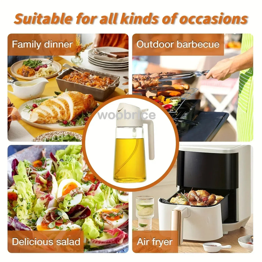 2in1 Kitchen Spray Oil Dispenser Oil Sprayer Polisher or Only Brush