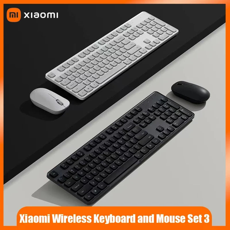 Xiaomi® Wireless Keyboard & Mouse Set 3 – 2.4G Slim & Quiet, Plug & Play Business Office Combo | FlipStylez LLC®