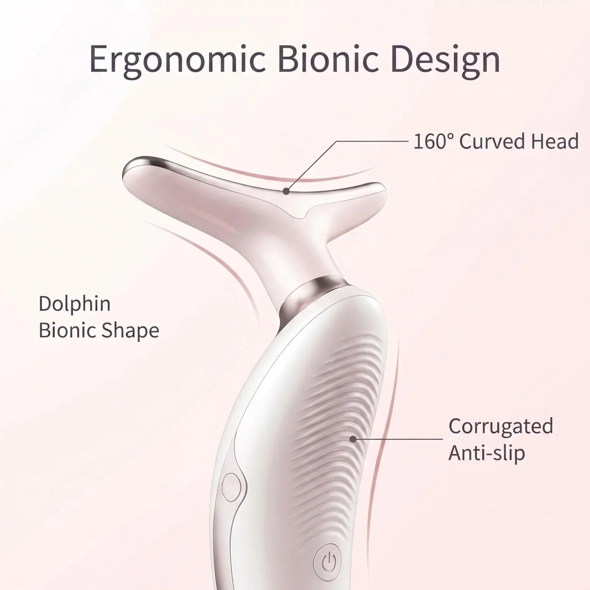 7 Colors LED Light Face Neck Beauty Device with Vibration Massage for