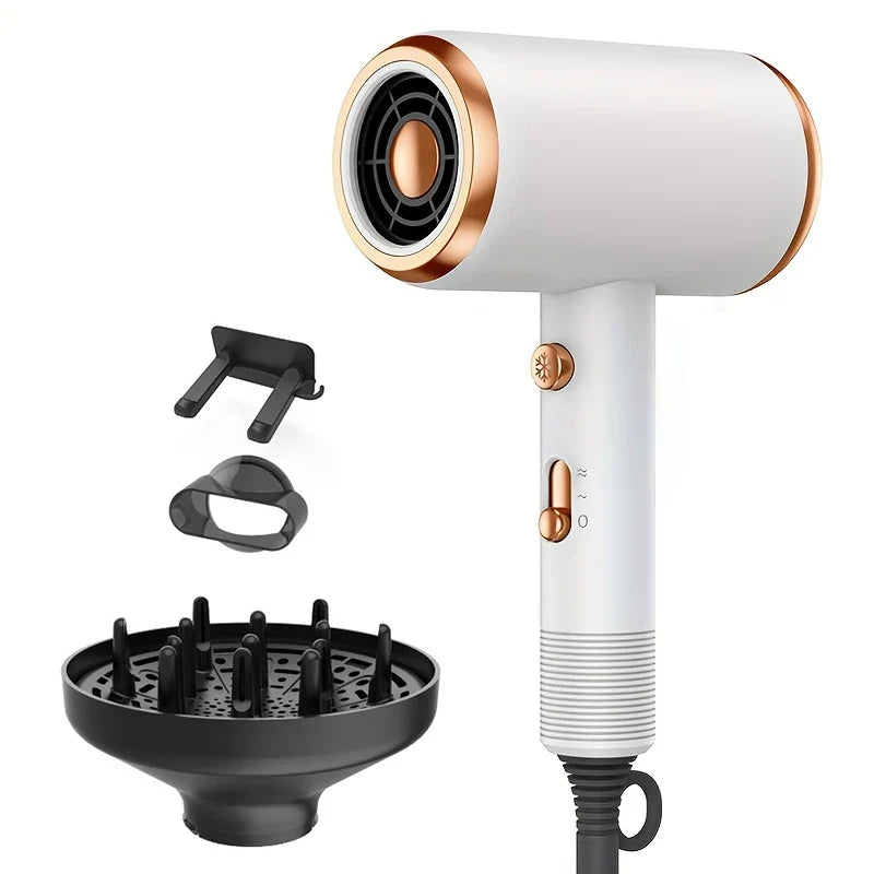 5 in 1 Professional Hair Dryer Powerful with Hot and Cold Air Functionality Thermostatic Electric Hair Drye for Smooth Hair Tool