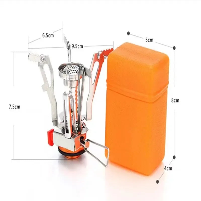 Gas Cooker Camping Accessories  Portable Outdoor Camping Aluminum Alloy Ultra Light Picnic Cooking Camp Stove Survival Furnace